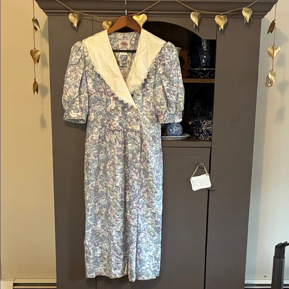 Lanz floral dress vintage 1990s—with POCKETS!😍